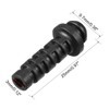 sourcing map Pack of 10 PVC Strain Relief Cable Kink