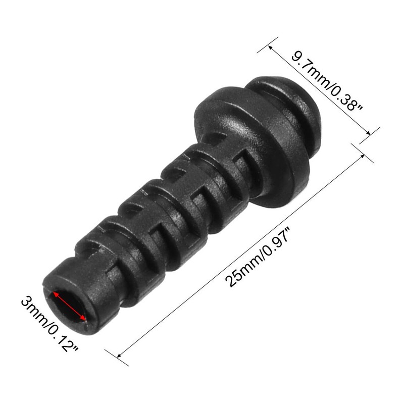 sourcing map Pack of 10 PVC Strain Relief Cable Kink