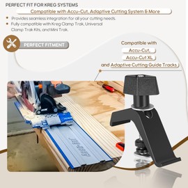 Replacement for KMA7520 Track Clamps, Compatible with Kreg Clamp Trak, Universal Clamp Trak Kits, and Mini Trak, Fit for Accu-Cut (2PCS)