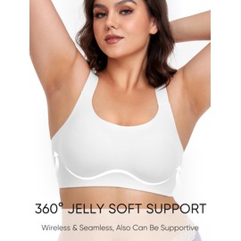 Gailife Womens Wireless Push Up Bras for Women No Underwire Seamless Full Coverage Supportive T Shirt Everyday Bras -XL,WT