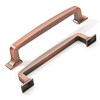 khtumeware 6 Pack 5 Inch Kitchen Cabinet Handles Brushed Antique