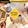 Stone Carving Set Hakkin 21Pcs Diamond Grinding Bit Set Diamond