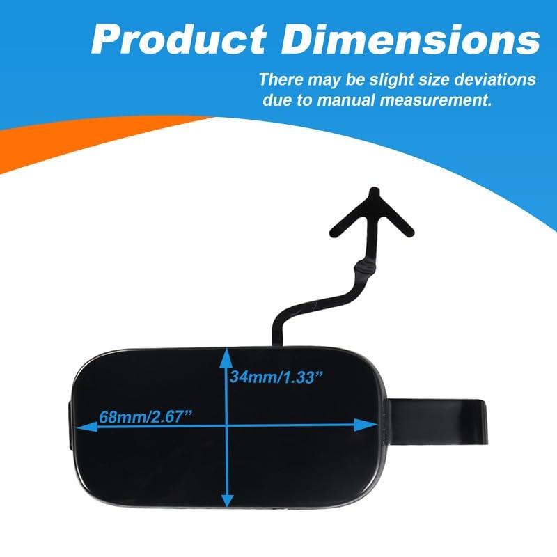 CZShiYue Car Front Bumper Tow Hook Cover Cap Towing Eye