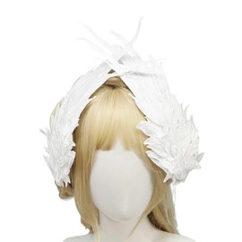 S.T.S.G Hair Clip, Hair Ornament, Angel Wings, Cosplay, Halloween, Costume, Hair Ornament, Headdress, Hair Accessory (White)