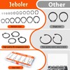 Jeboler 300 Circlips Set, Diameter 3-28 mm, E-Clips, Snap Ring,