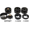 HOBBYSOUL Brass RC 1.0 wheels and tires 70mm Tall, Soft