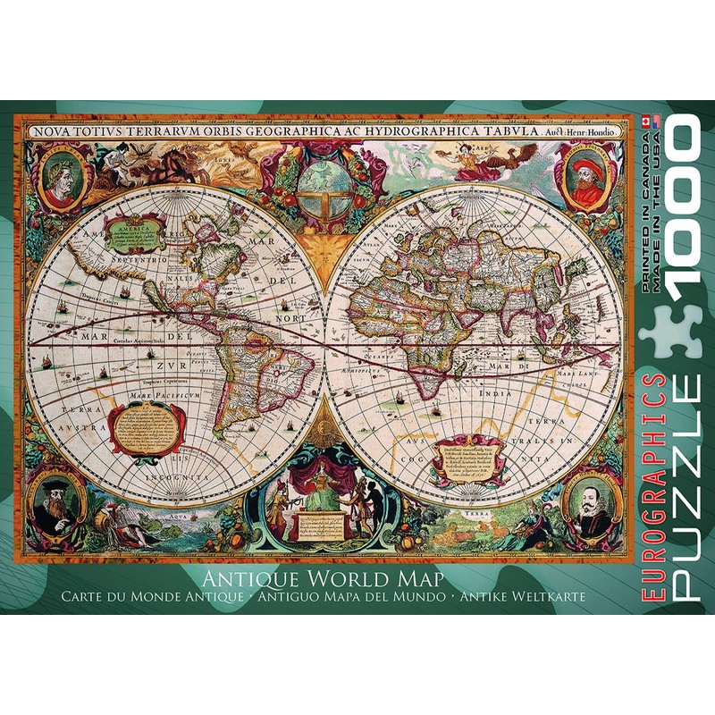 EuroGraphics Antique World Map Puzzle (1000-Piece)