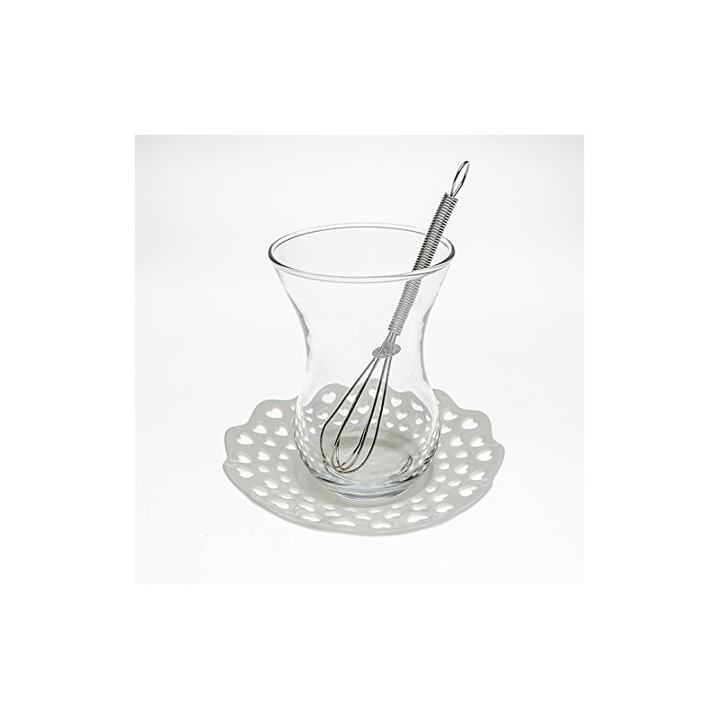 Ikram Cay Kasigi Tea Spoon, Mixer, Whisk Look, Set of