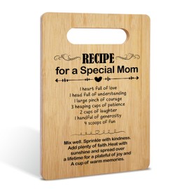 YSTEP Mom Gift for Mothers Day, Birthday Gifts for Mom, Mother Cutting Board Gift, Cute Mom Gifts from Daughter Son, Best Mom Gifts -A11