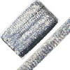 Length10 Yards，Wide 30mm/1.1 inch Elastic Sequin Ribbon Trim for Sewing