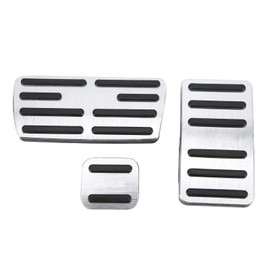 KIMISS Brake Pedal Pad, 3Pcs Brake and Gas Accelerator Pedal Pad Aluminium Alloy Rubber Replacement for Honda C‑RV CRV 2012‑2016