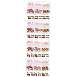 Healeved 240pcs Cherry Nail Rhinestones Gems for Nail Art Decoration for Unique Designs for Parties Graduations and Gatherings