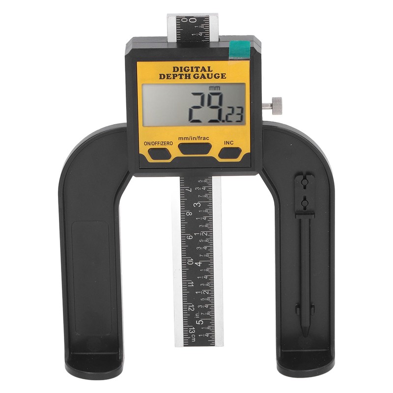 Digital Depth Gauge 0.01mm Resolution Woodworking Height and Depth Measurement