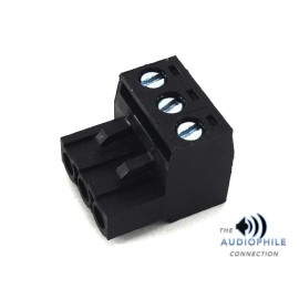 Rockford Fosgate BLACK ROCKFORD FOSGATE OEQ2 EQUALIZER 3 PIN TERMINAL POWER WIRE PLUG ~ BRAND NEW