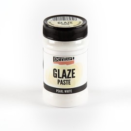 Pentart Glaze Paste 100 ml Pearl White, one