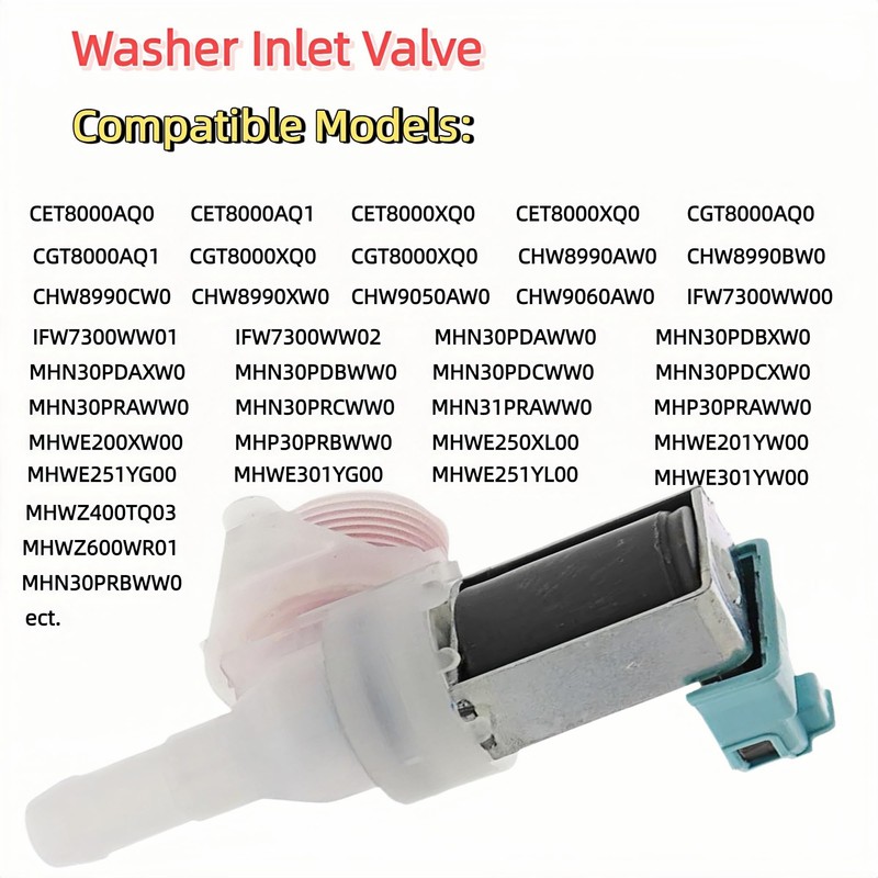 LZXQYMX Washer Inlet Valve W10212598 WPW10212598 - Direct Fits for