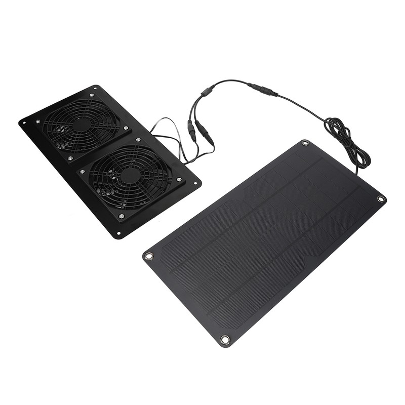 10W Solar Panel Powered Fan Efficient Fast Cooling Solar Powered