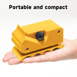 Cardboard Cat Scratcher Tool - DIY Precision Cutter, Safe & Compact for Custom Cat Scratch Boards, 3D-Printed for Smooth Cuts (Yellow)