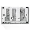 OasisFlow Dual Flush Actuator Plate for Wall Hung Toilets, Compatible