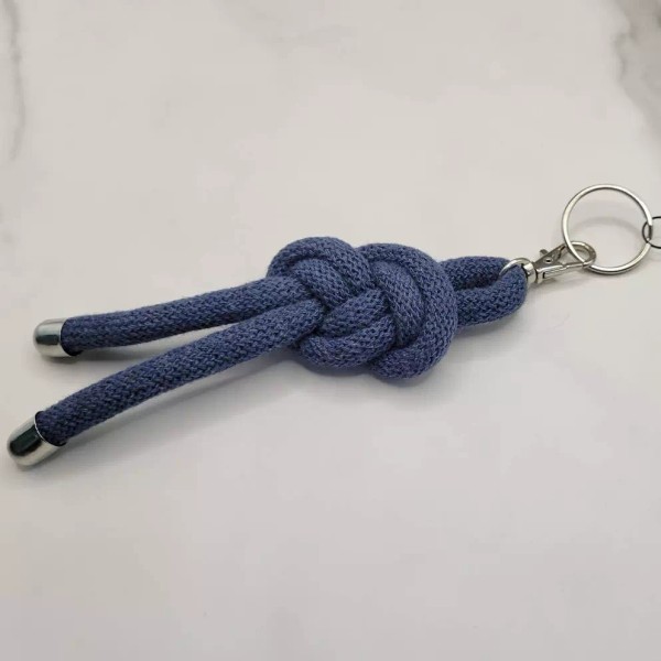 Knottinger Nautical Figure 8 Knotted Rope Keyring Key Chain Bag