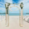 DYRABREST Wedding Arch Backdrop Stand, Freestanding Square Outer Arch Inner
