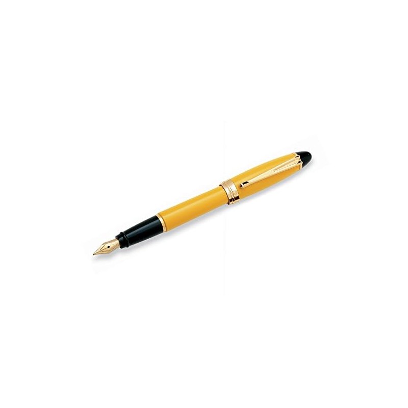 Aurora Ipsilon Resin Yellow Medium Point Fountain Pen - AU-B11Y-M