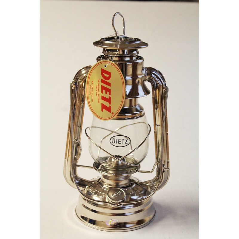Dietz Original #76 Oil Lamp Burning Lantern - Nickel Plated