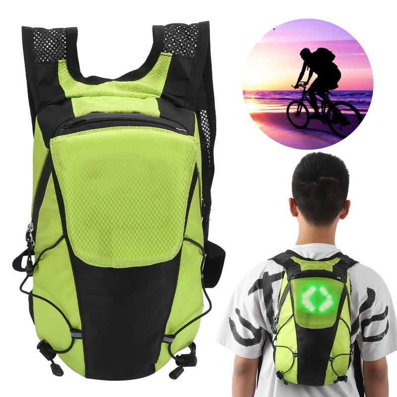 LED Wireless Remote Control Turn Signal Warning Light Backpack Bag
