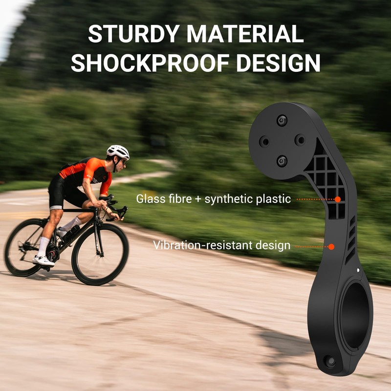 CooSpo MT5 Bike Computer Out Front Mount, Compatible with Garmin,