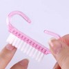 9-Piece Handle Nail Brush, Plastic Hand Brush, Nail Scrubber Cleaning