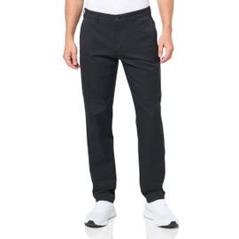 PGA TOUR Men’s Golf Performance Pants with Active Waistband, Classic Fit, Solid Stretch Fabric, Moisture-Wicking, Sun Protection , Caviar, 38W x 32L