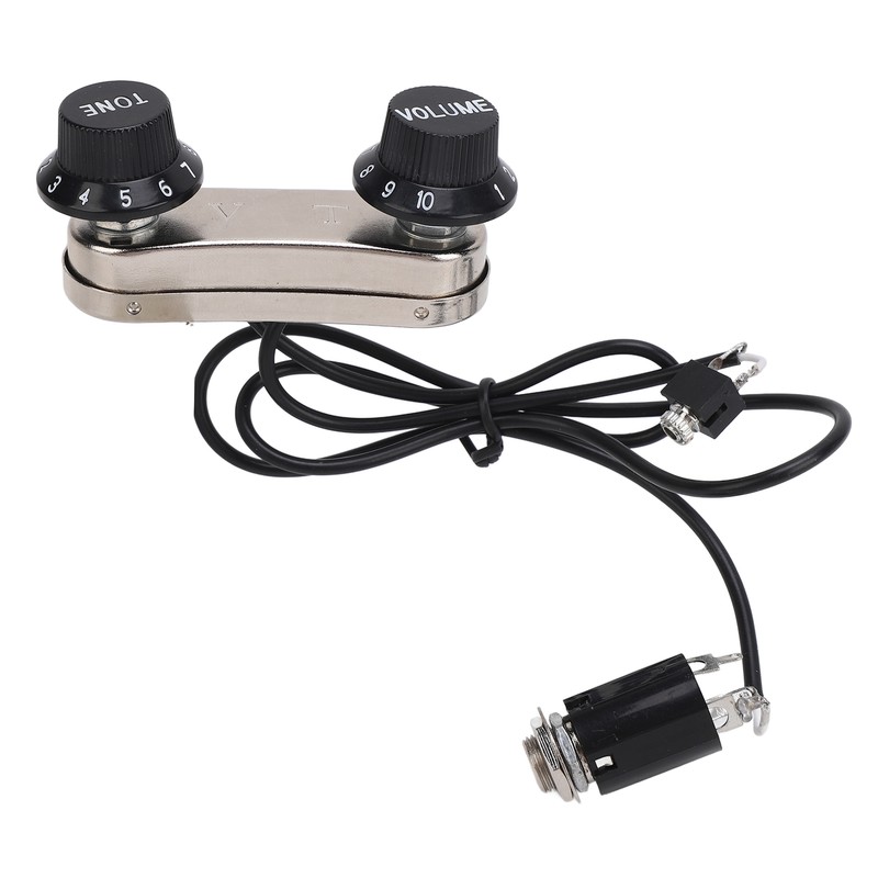 Violin Pickup Piezo Transducer Bridge Set with Tone Volume Knob