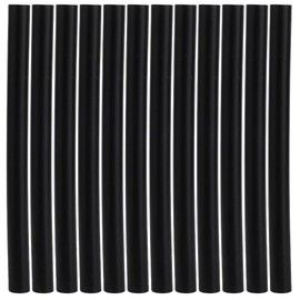 Juego de 12 Barras de Pegamento de Queratina Profesional para Extensiones de Cabello, Extensiones de Cabello para Peluca, Barras Adhesivas de Pegamento Termofusible, Herramienta para Peinar (Negro)