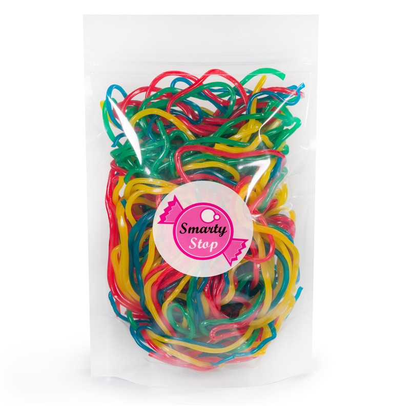Smarty Stop Licorice Laces Gummy Candy (Rainbow, 2 Pound (Pack