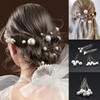 WRENYZK 18 Pcs Bride Hair Pins, Diamond Bobby Pins for
