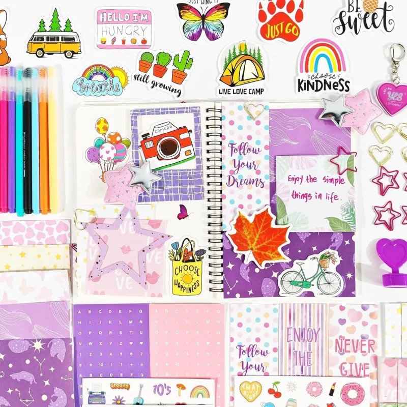 Kit De Diario Para Niñas Agendas Diy Juego De Albumes