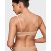INLYRIC Brasier de triángulo sin Varillas para Mujer Plunge sin