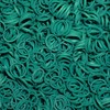 500 bandas de goma verdes en recipiente resellable para colas