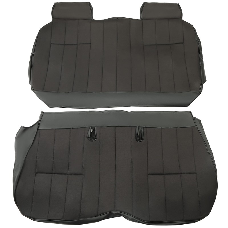 KUAFU Black Bench Seat Cover Compatible with 1987 1988 1989