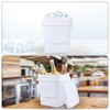 Ponpong 5 Gallon Plastic Food Bucket with Handles, 4 Pack