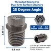 25025 Surface Cleaner Tips for Pressure Washer Nozzles with 2.5