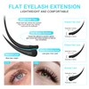 NAGARAKU Ellipse Flat Eyelash Extension with Double Tip Shape, Professional