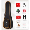 Vangoa Ukulele for Beginners, 23 Inch Ukulele Kit Mahogany Bundle