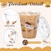 Sliner 50 Pack S'mores Party Supplies Plastic Cups with Lids