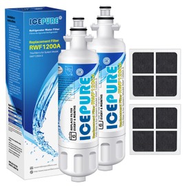 ICEPURE 46-9690 Replacement for LG LT700P ADQ36006101, Kenmore Elite 46 9690, LFXC24726S, 469690, ADQ36006102 LMXS27626S LFXS30766S Refrigerator Water Filter and LT120F Fresh Air Filter,2Combo