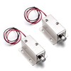 ATOPLEE 2pcs Electromagnetic Solenoid Lock,DC 12V 0.8A Door Drawer Tongue