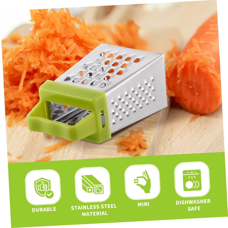 iplusmile 3-Piece Stainless Steel Mini Grater Set Cheese Shredder Vegetable