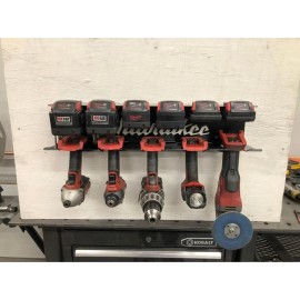 Unbranded Milwaukee M18 Battery and Tool Holder - Black