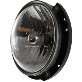 OCACA for Jeep for Wrangler 2007-2017 for Wrangler JK 2018 Left Side Hand Headlight Lamp Clear Lens w/Bulbs