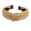 Fashion Braid Straw Style Flex HeadBand/Head Band, Hairband in Beige